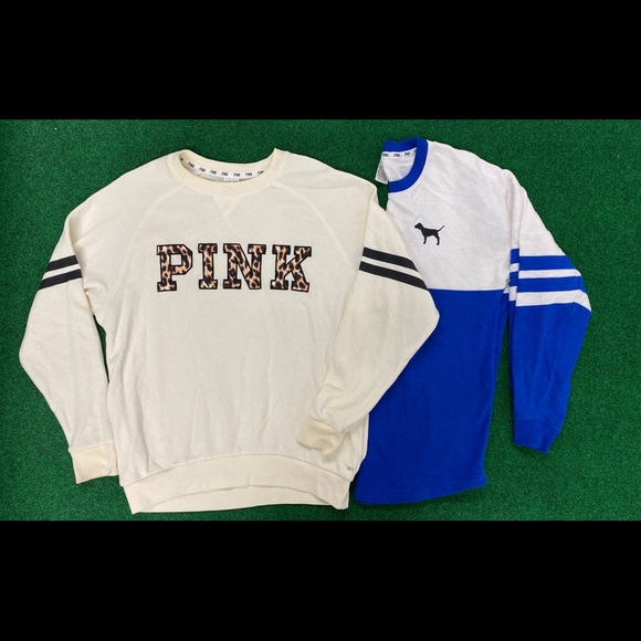 PINK Victoria's Secret Tops - Lot 2 Victoria Secret Oversized sweat shirts